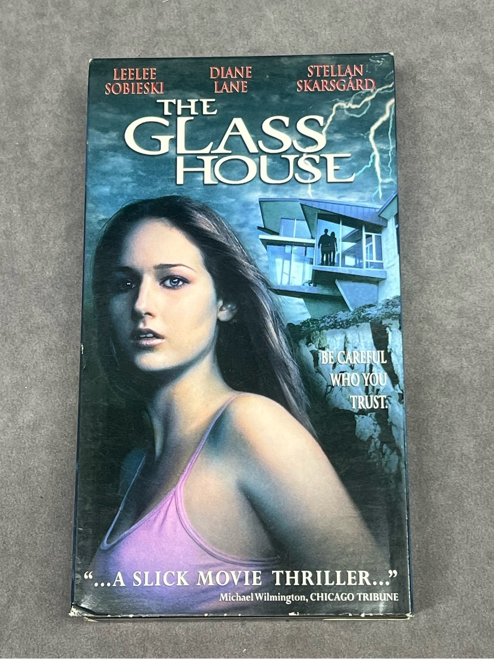 The Glass House VHS Movie - Blue and Purple Cover